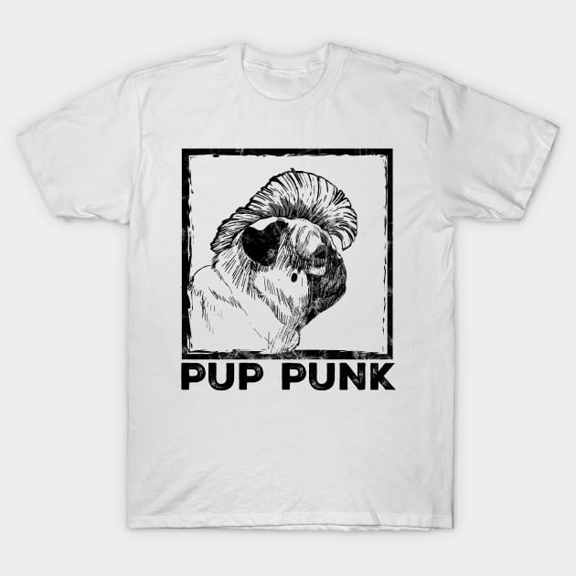 pup punk - punk rockers vintage T-Shirt by Crocodile Store